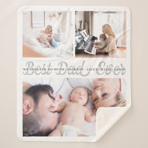 Best Dad Ever Custom Personalized Fleece Blanket