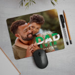 BEST DAD EVER CUSTOM PHOTO AND NAME GREEN WHITE MOUSE PAD<br><div class="desc">The perfect gift for Father's Day is a custom mouse pad adorned with a personalized photo and a stylish two-color overlay bearing the heartwarming message, "Best Dad Ever." This unique and thoughtful present combines practicality with sentimental value, making it an ideal choice for showing your dad how much he means...</div>