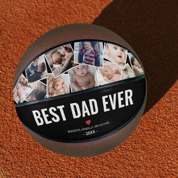 Best Dad Ever Custom Photo Basketball by special_stationery at Zazzle