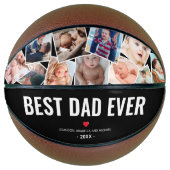 Best Dad Ever Custom Photo Basketball (Front)