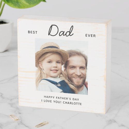 Best DAD Ever Custom Photo Chalkboard Father's Day Wooden Box Sign - Surprise dad this fathers day with a personalized photo plaque.  
"Best DAD Ever" Personalize this dad plaque with favorite photo, message and name.. Visit our collection for the best dad father's day gifts and personalized dad gifts.   COPYRIGHT © 2020 Judy Burrows, Black Dog Art - All Rights Reserved. Best DAD Ever Custom Photo Chalkboard Father's Day Wooden Box Sign