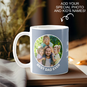 Best Dad Ever Custom Photo Coffee Mug