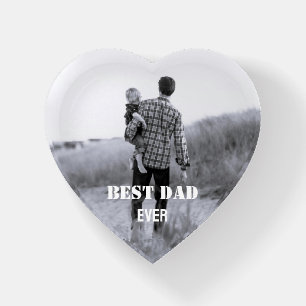 Best Dad Ever Custom Photo collage Create Your Own Paperweight