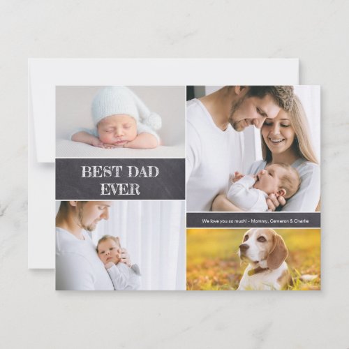 Best Dad Ever Custom Photo Collage Family 