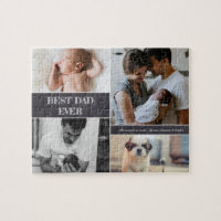 Best Dad Ever Custom Photo Collage Family