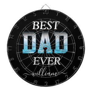 Best Dad Ever Custom Photo Father's Day  Dart Board