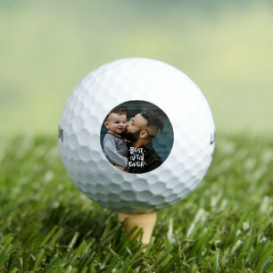 Best Dad Ever Custom Photo Father's Day Gift Golf Balls