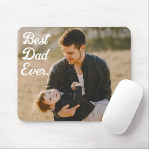 Best Dad ever Custom Photo Father's Day Gift  Mouse Pad