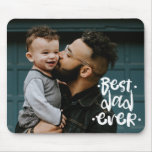 Best Dad ever Custom Photo Father's Day Gift Mouse Pad Best Dad ever Custom Photo Father's Day Gift Mouse Pad