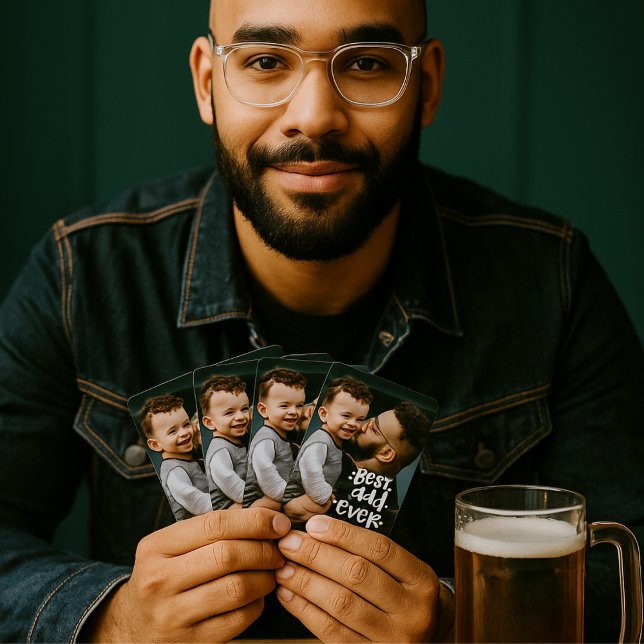 Best Dad ever Custom Photo Father's Day Gift Poker Cards (Creator Uploaded)