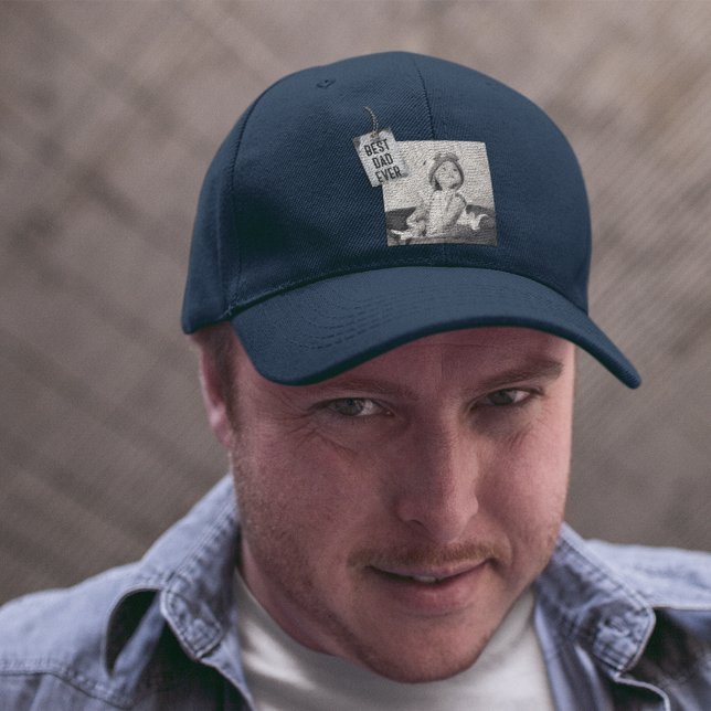 Best Dad Ever Custom Photo Father's Day Hat (Creator Uploaded)