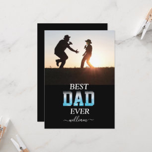 Best Dad Ever Custom Photo Father's Day  Invitation