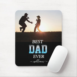 Best Dad Ever Custom Photo Father's Day Mouse Pad