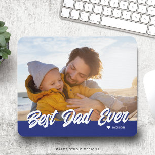 Best Dad Ever Custom Photo Fathers Day Mouse Pad