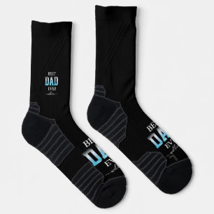Best Dad Ever Custom Photo Father's Day Socks