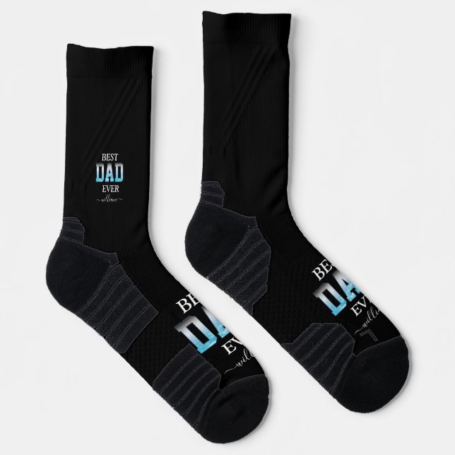 Best Dad Ever Custom Photo Father's Day  Socks (Right)