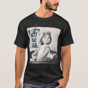 Best Dad Ever Custom Photo Father's Day T-Shirt