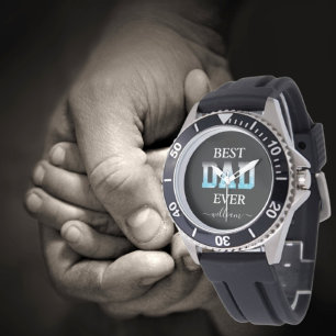 Best Dad Ever Custom Photo Father's Day Watch