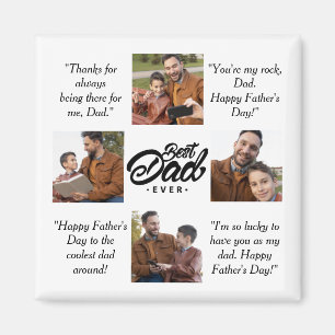 Best Dad Ever Custom Photo Magnet