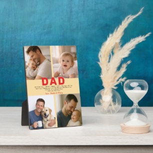 Best Dad Ever Custom Photo Personalized Father’s Plaque
