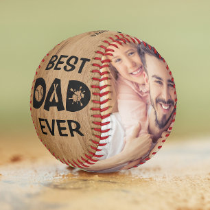 Best Dad Ever Custom Photo Personalized Name Softball