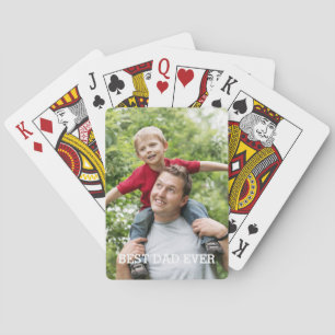 Best Dad Ever Custom Poker Cards