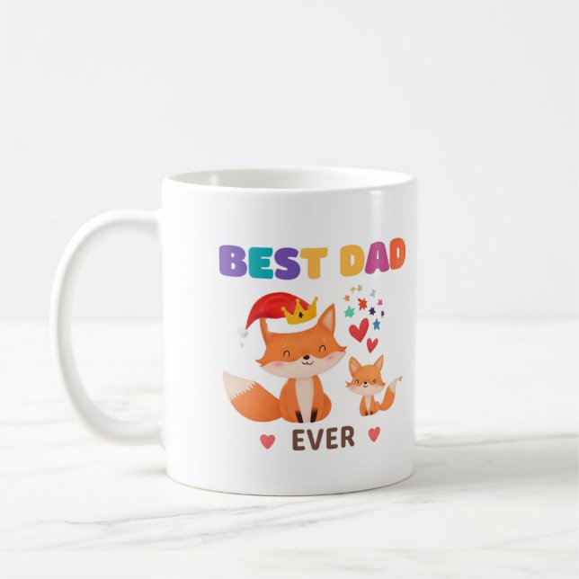 best dad ever cute design coffee mug (Left)
