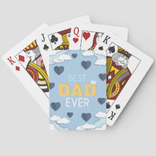 Best Dad Ever Cute Father's Day  Poker Cards