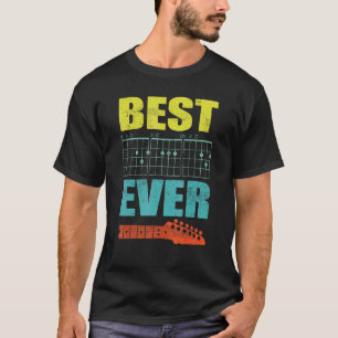 Best Dad Ever   Daddy Guitar Player Musician Crew T-Shirt