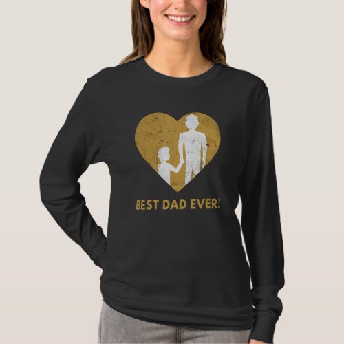 Best Dad Ever  Dads Day Bester Papa der Welt Fath T_Shirt