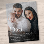 Best Dad Ever Definition Photo Jigsaw Puzzle<br><div class="desc">Personalize with your Dad,  Daddy,  Father,  or Papa's photo and definition to create a unique gift. A perfect way to show him how amazing he is not only on his special day but every day. Designed by Thisisnotme©</div>