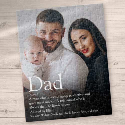 Best Dad Ever Definition Photo Jigsaw Puzzle