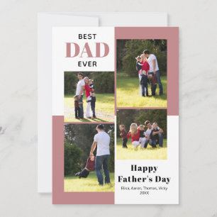 Best Dad Ever dusty rose Father's Day photo