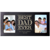 Best Dad Ever Elegant Black Picture Frame (Front)