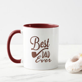 Best Dad Ever Elegant White Mug