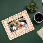 best dad ever engraved frames<br><div class="desc">A custom gift for yourself or a loved one with classic border design and editable text/fonts. Personalized wooden picture frame</div>