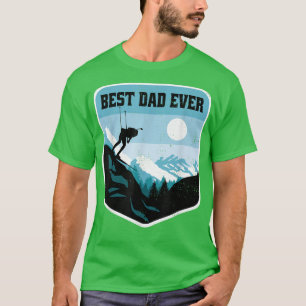 Best Dad Ever Etreme Snow Ski T-Shirt
