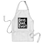 Best Dad Ever Exclamation Black/White Father's Day Adult Apron