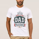 Best Dad Ever - Father Figure Crown Apparel T-Shirt<br><div class="desc">For the dad who's a true leader on and off the field, this 'DAD #Myth #Mentor' tee is a home run! With its classic baseball elements and a majestic crown, this design captures the essence of a father's enduring impact and his love for the game. A perfect gift for the...</div>