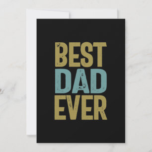Best Dad Ever   Father Gift Thank You Card