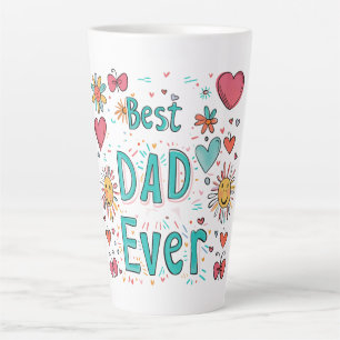 Best Dad Ever Father Of The Year Latte Mug
