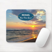 Best Dad Ever Father`s Day Custom Photo Mousepad (With Mouse)