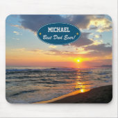 Best Dad Ever Father`s Day Custom Photo Mousepad (Front)