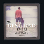 Best Dad Ever Father`s Day Father Full Photo Gift Box<br><div class="desc">Best Dad Ever Father`s Day Father Full Photo Gift Box. The design has modern typography in black and white colors and overlays the full photo. Add your names and photo. Great gift for a dad or a grandpa for Father`s Day,  birthday or Christmas.</div>