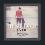 Best Dad Ever Father`s Day Father Full Photo Gift Box<br><div class="desc">Best Dad Ever Father`s Day Father Full Photo Gift Box. The design has modern typography in black and white colors and overlays the full photo. Add your names and photo. Great gift for a dad or a grandpa for Father`s Day,  birthday or Christmas.</div>