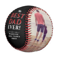 Best Dad Ever Father`s Day Photo Collage Baseball