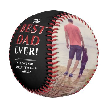 Best Dad Ever Father`s Day Photo Collage Baseball
