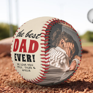 Best Dad Ever Father`s Day Photo Collage Baseball