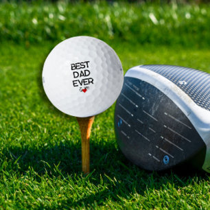Best Dad Ever Father’s Day trendy gift individual Golf Balls