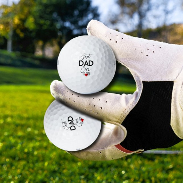 Best Dad Ever Father’s Day trendy gift individual Golf Balls (Creator Uploaded)